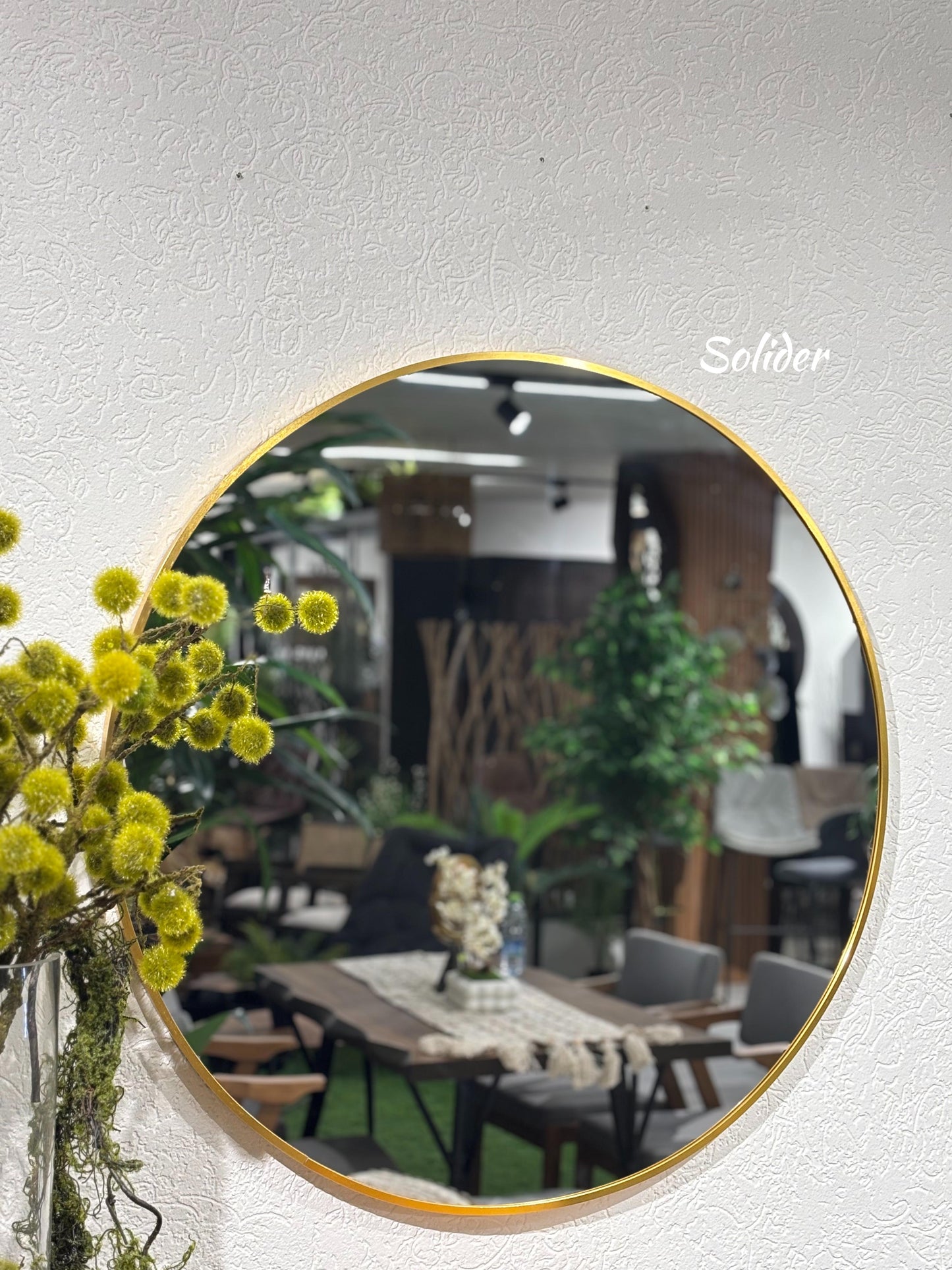 circular and rectangular mirrors